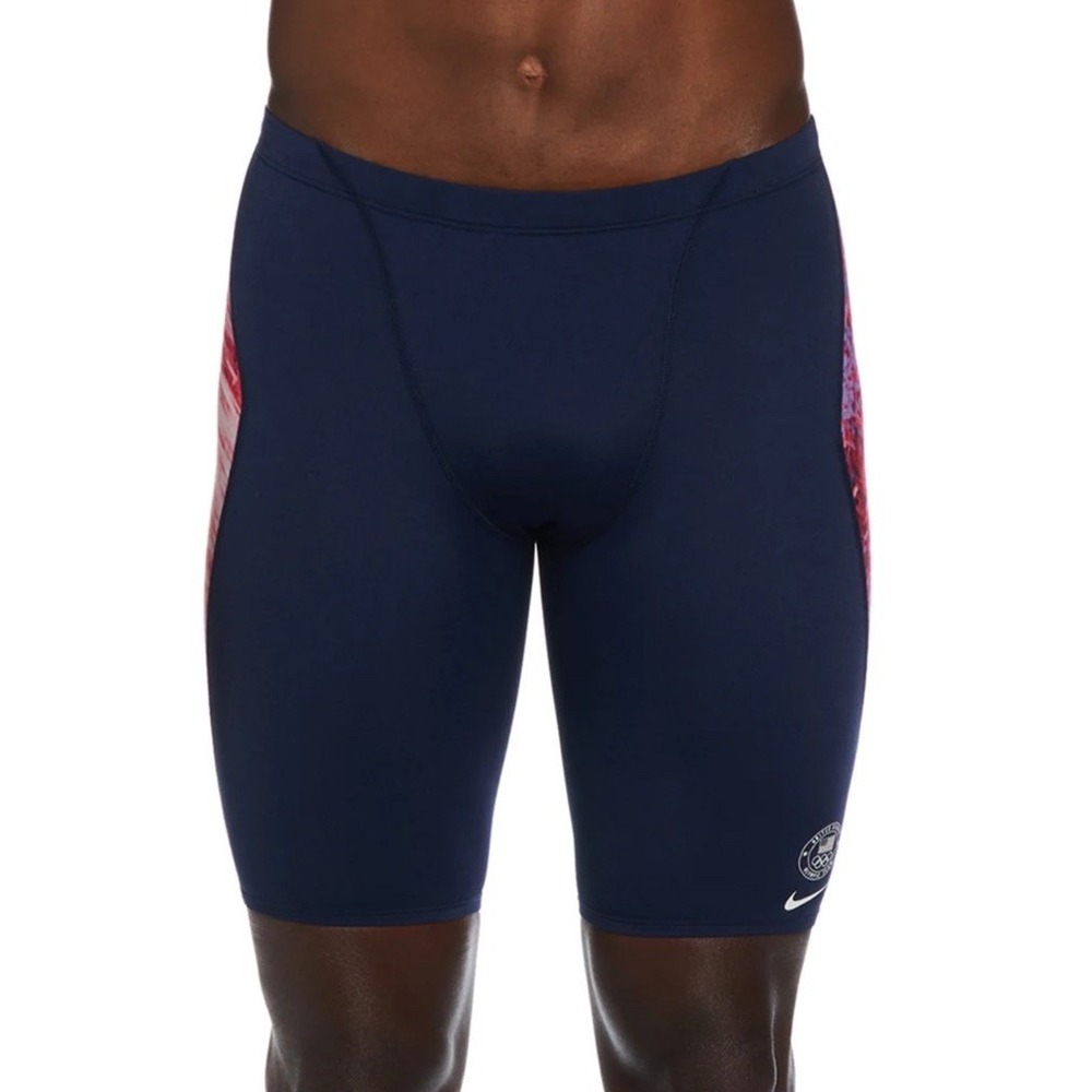 Nike‎ Swim Men's Cloud Team USA HydraStrong Print Jammer NWT Size 32